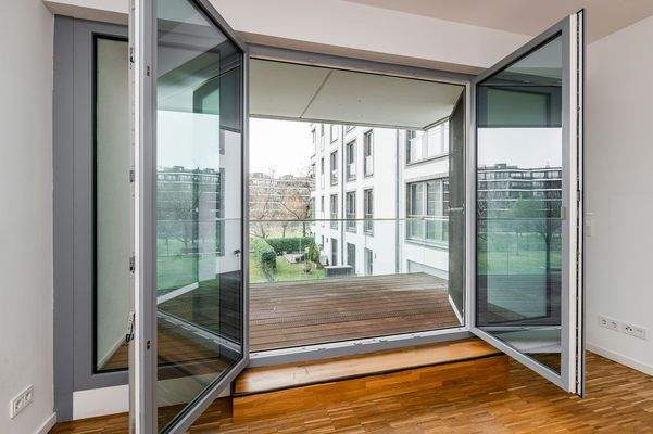 Blick zum großen Balkon