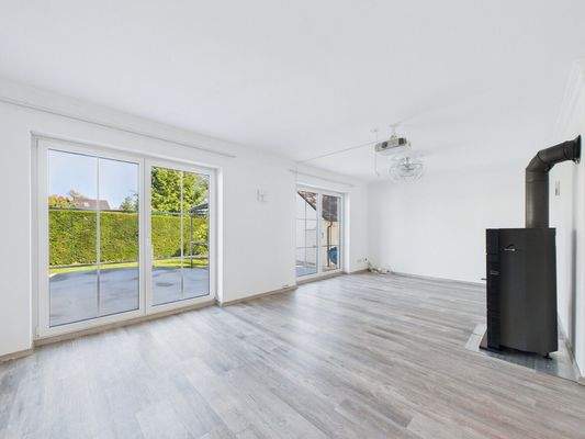 Wohnen mit Kamin und Beamer