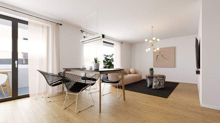 Visualisierung Wohn-/Essbereich