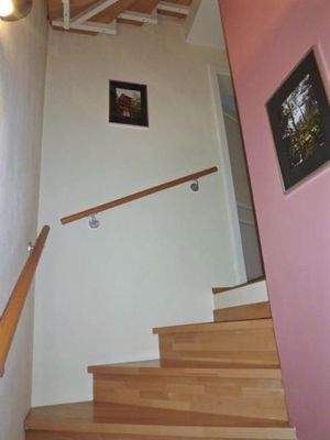 Treppe ins  (Obergeschoss)
