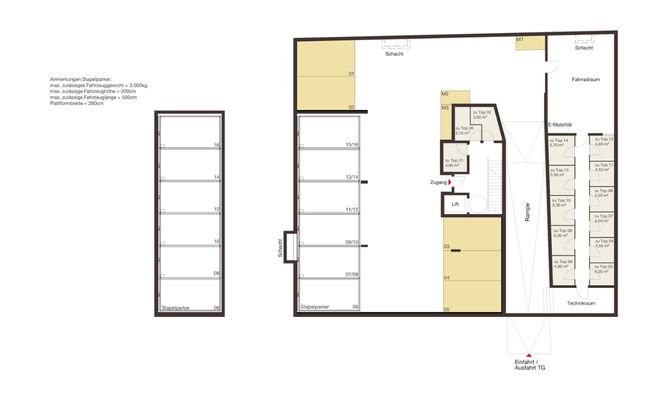 Wohnanlage Kaspar-Hagen-Straße, Dornbirn - Tiefgarage