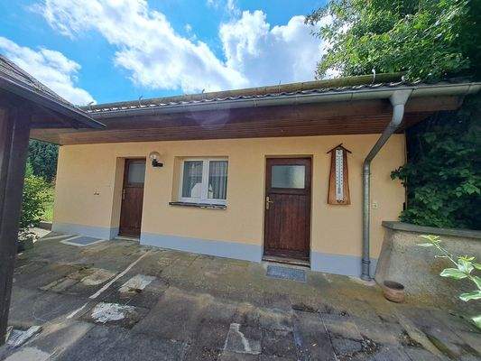 Ansicht Lager-/Werkstattgebäude