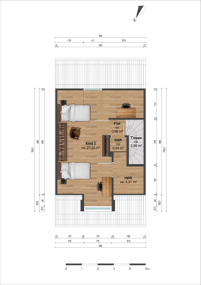 Grundriss Dachgeschoss 