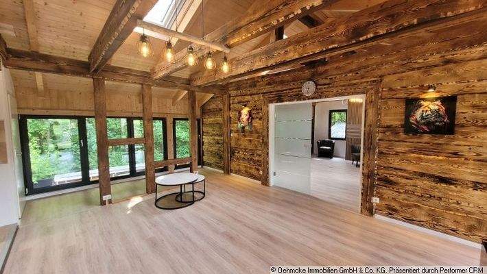 Chalet im Obergeschoss