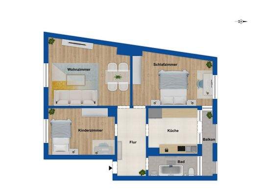 Grundriss 1. Obergeschoss