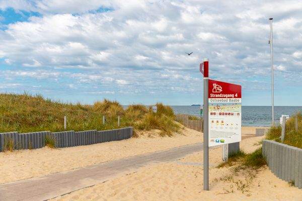 Der saubere Ostseestrand in Baabe