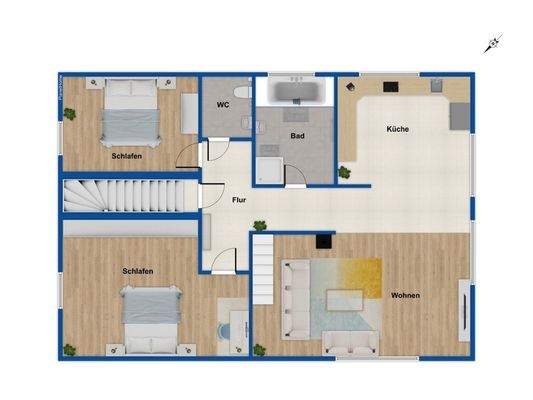 Grundriss Obergeschoss