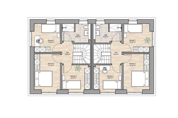 Obergeschoss Alternative 1