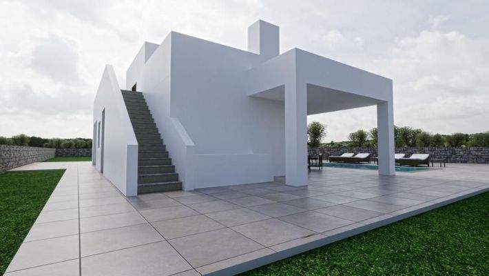 Kreta - Baugrundstück mit Baugenehmigung und Meerblick in Sisi zu verkaufen