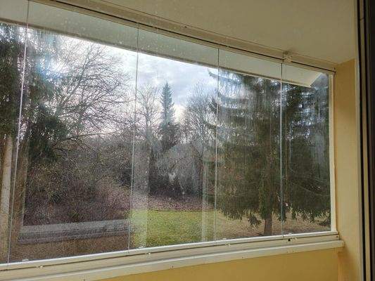 Balkon mit Verglasung 