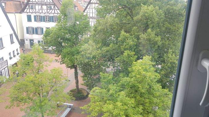 Aussicht auf den schönen Hof