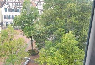 Aussicht auf den schönen Hof