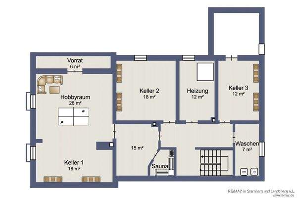 Grundriss Untergeschoss