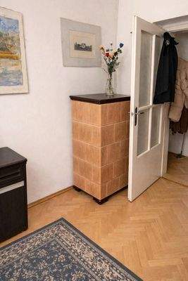 Kachelofen im Wohnzimmer