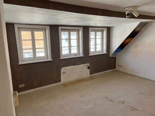 Wohnbereich im Dachgeschoß