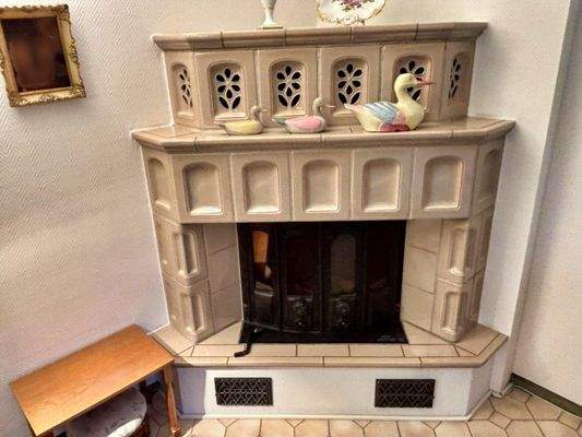 Kamin im Wohn- Essbereich