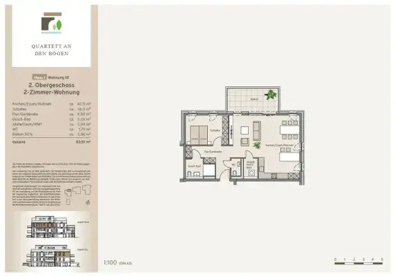 Haus 1 - Wohnung 10 - Kaufpreis 414.900 €