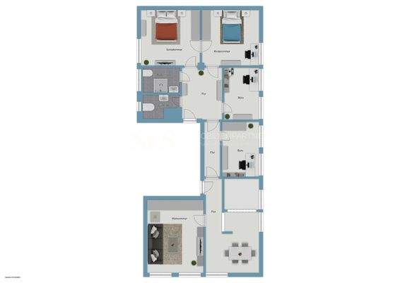 1. Obergeschoss - Skizze