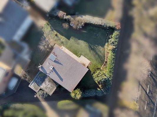 Das Haus aus der Vogelperspektive