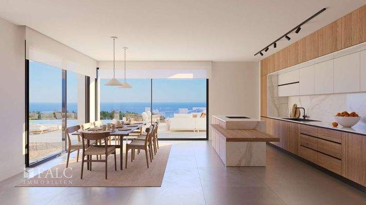 offener Wohn- und Essbereich