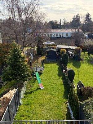 Garten Blick vom Balkon