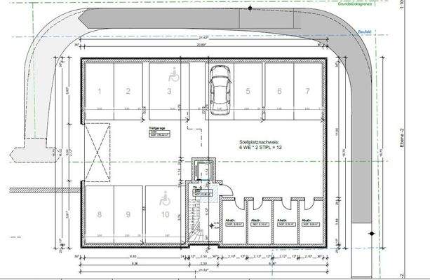 Grundriss Tiefgarage