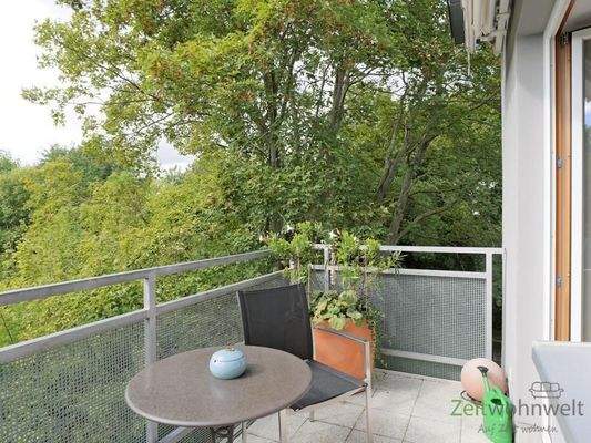 Blick auf den Balkon