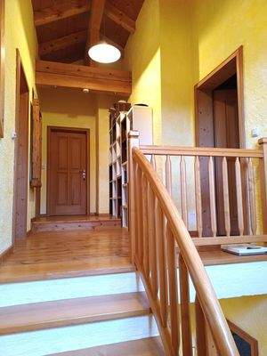 Treppe zum Dachgeschoss