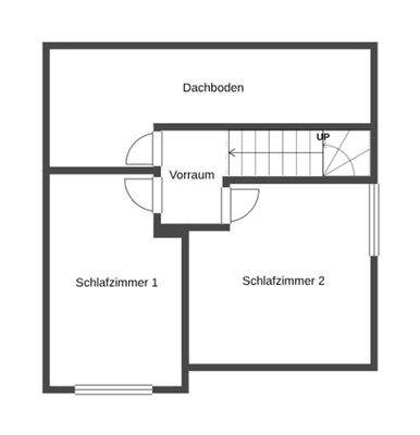 Grundriss Skizze 1.OG