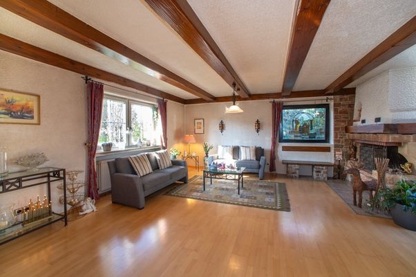 Kaminzimmer groß und geräumig 