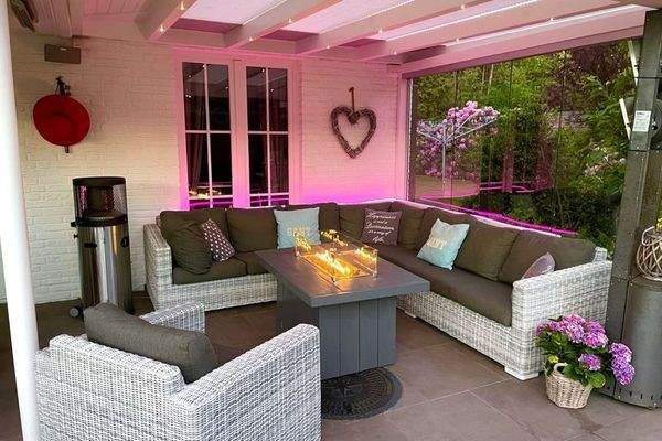 Sitzecke auf der Terrasse