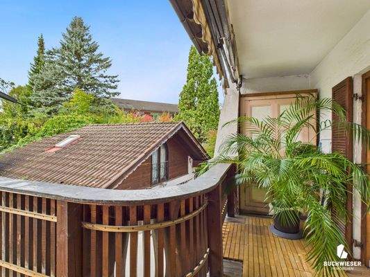 Balkon mit Blick nach Westen