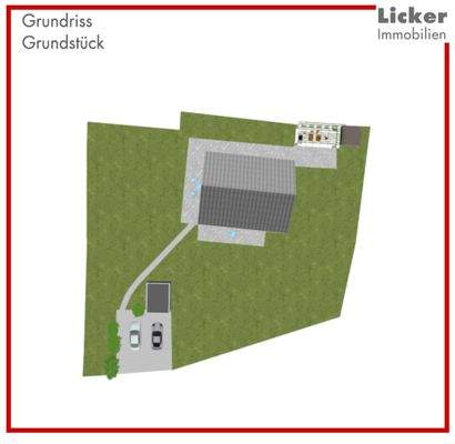 Grundriss-Grundstück