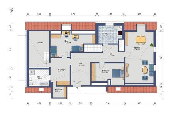 WE 2 Dachgeschoss links