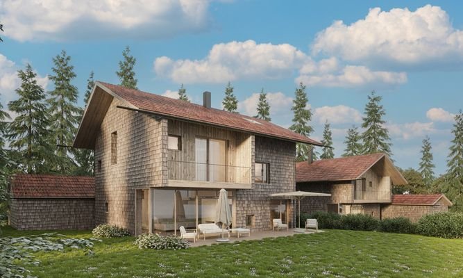 Landhaus-Villa Visualisierung