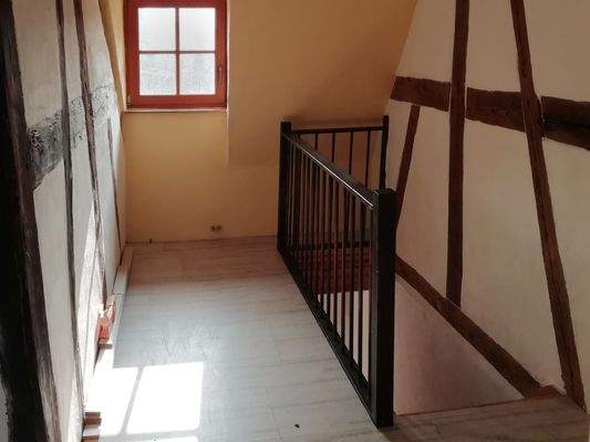 Treppenhaus mit Fachwerkcharme