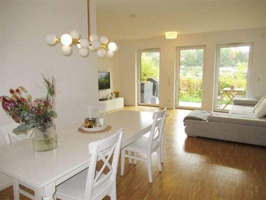 Panoramafenster in Wohnzimmer