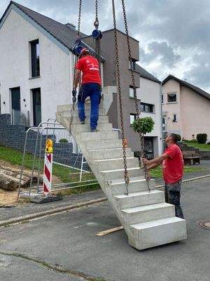 Hausbau Kellertreppe