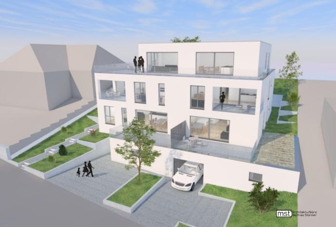 Neubau 3-Zi. -Wohnung mit EBK und Balkon im Wingert Kleinostheim
