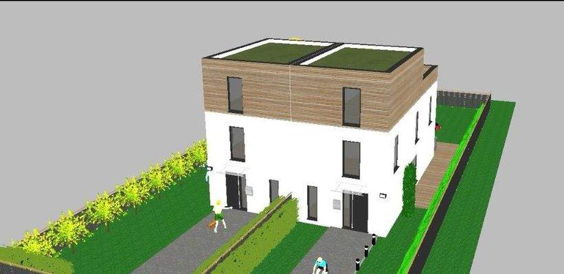 Doppelhaushälfte Musterbeispiel Ansicht 2