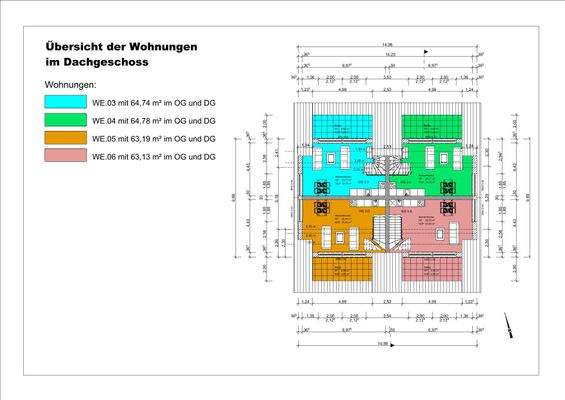 Prospekt Strandstraße 4a Übersicht Wohnungen DG-1.