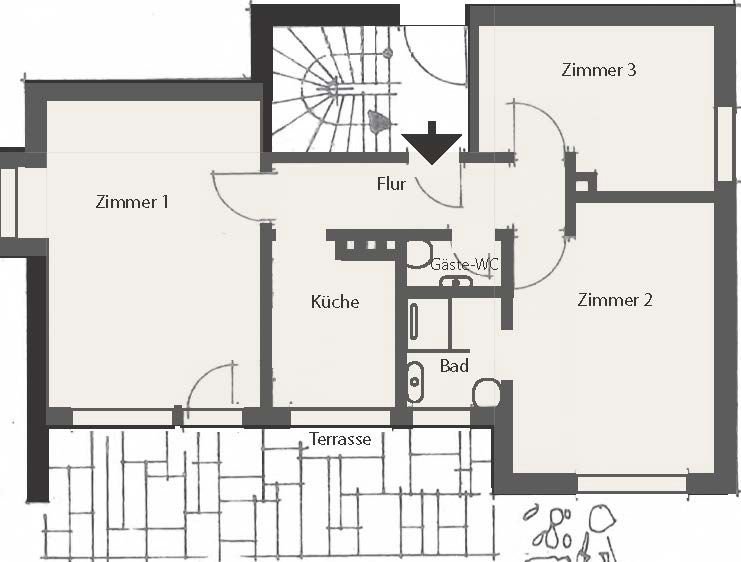 3 Zimmer Wohnung in Nürnberg (Moorenbrunn)
