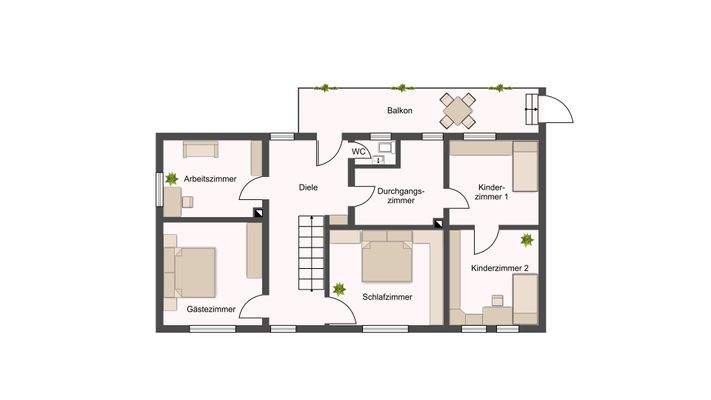 Grundriss 1. Obergeschoss