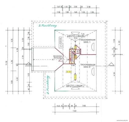 Grundriss Spitzboden