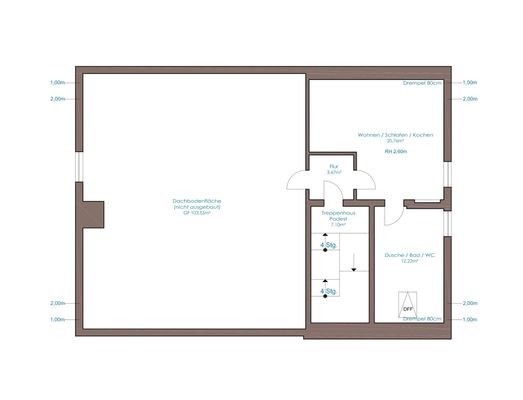 Grundriss Dachgeschoss Wohnung