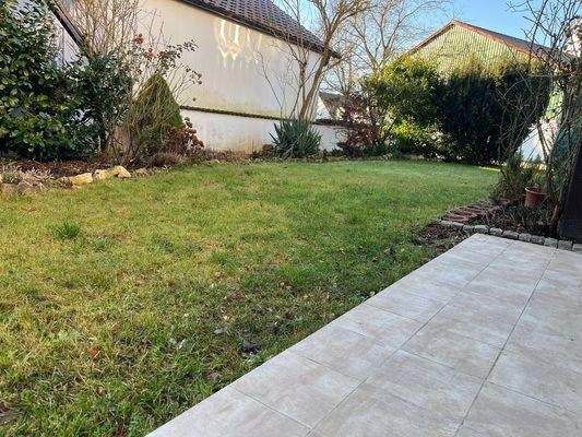 Gartenblick von Terrasse