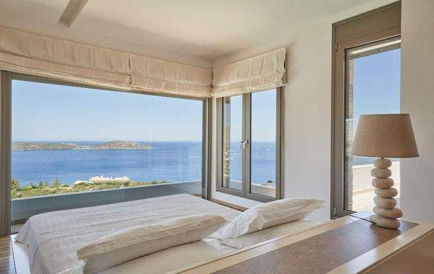 Kreta, Schisma Eloundas: Exklusive Villa mit Meer- und Sonnenuntergangsblick zu verkaufen