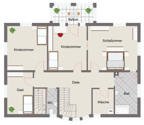 Grundriss Obergeschoss