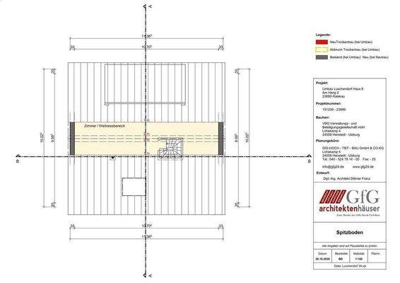Grundriss Spitzboden