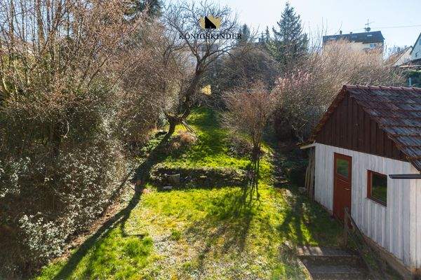 Aussicht Haus auf den Garten